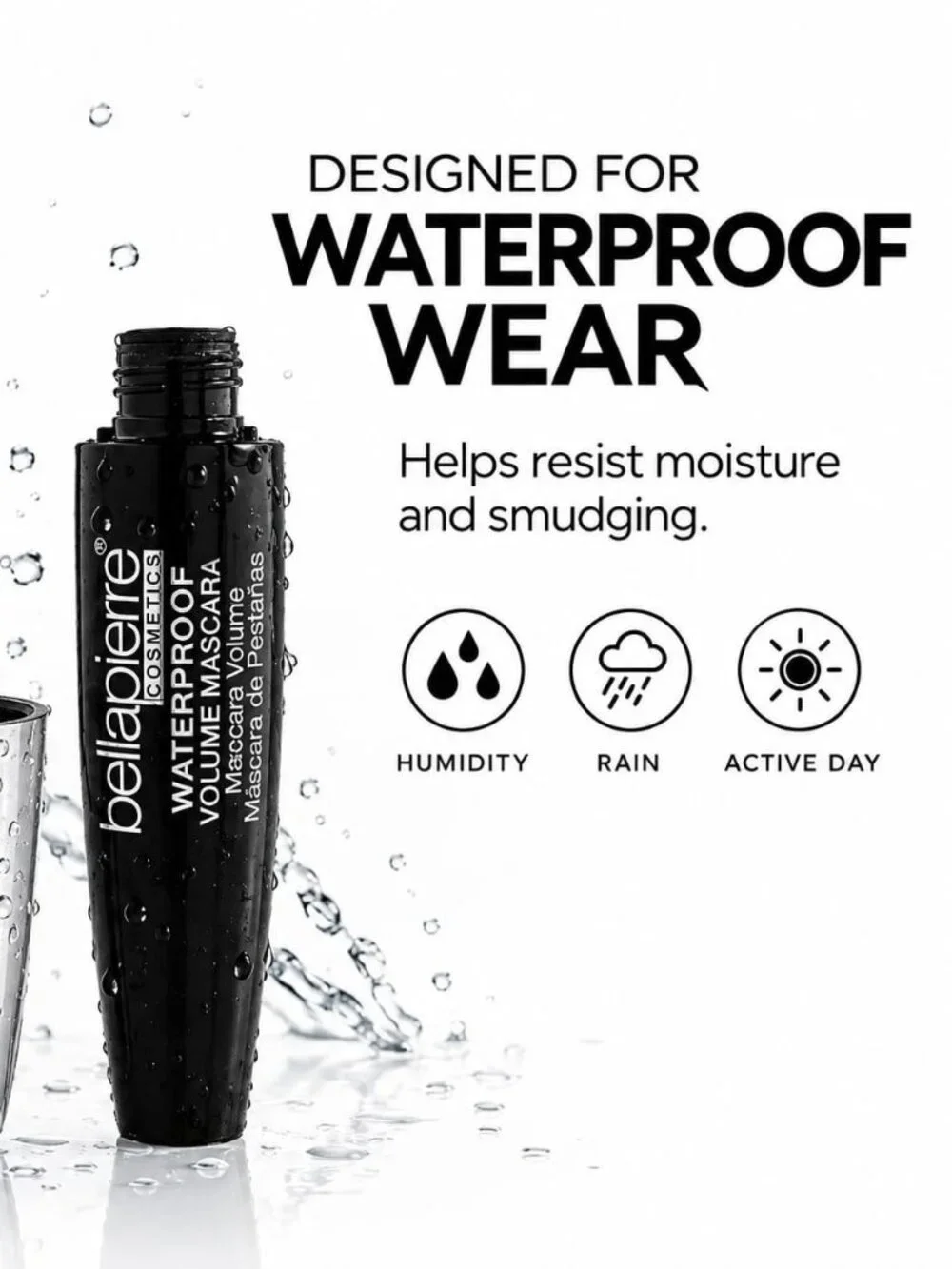 Bellapierre Cosmetics - Waterproof Volume Mascara In Black - NIB